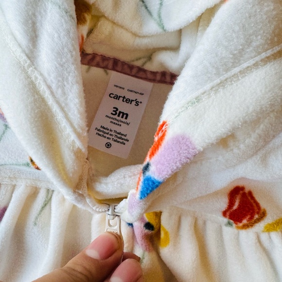 Baby Girl 3 Set Bundle Lot Super Warm Fuzzy Footie Onesies - Picture 4 of 8